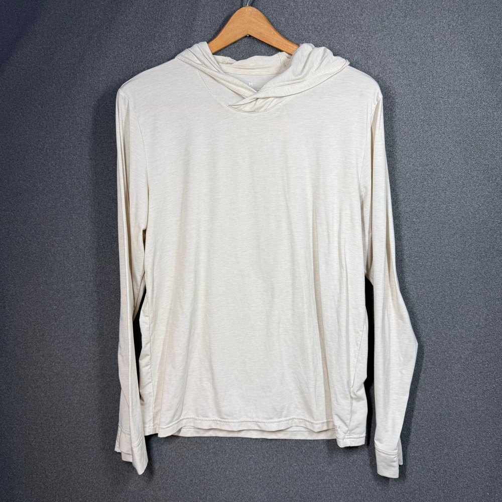 Free Fly Mens Elevate Lightweight Hoodie Oatmeal Heather Size M 01841M